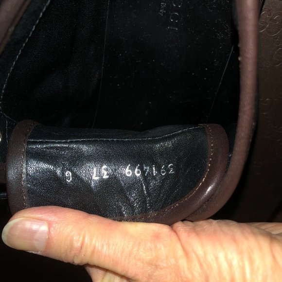 Gucci Brown Leather GG boots size 37 in original GG box/ wrapping New Authentic - Picture 7 of 16